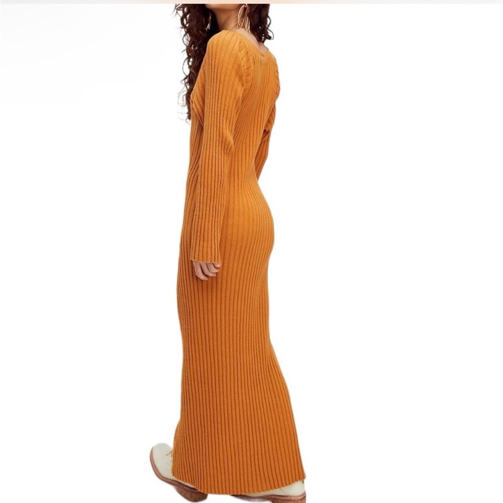 Free People Beach Walk About Ribbed Maxi Dress Size Small View 2